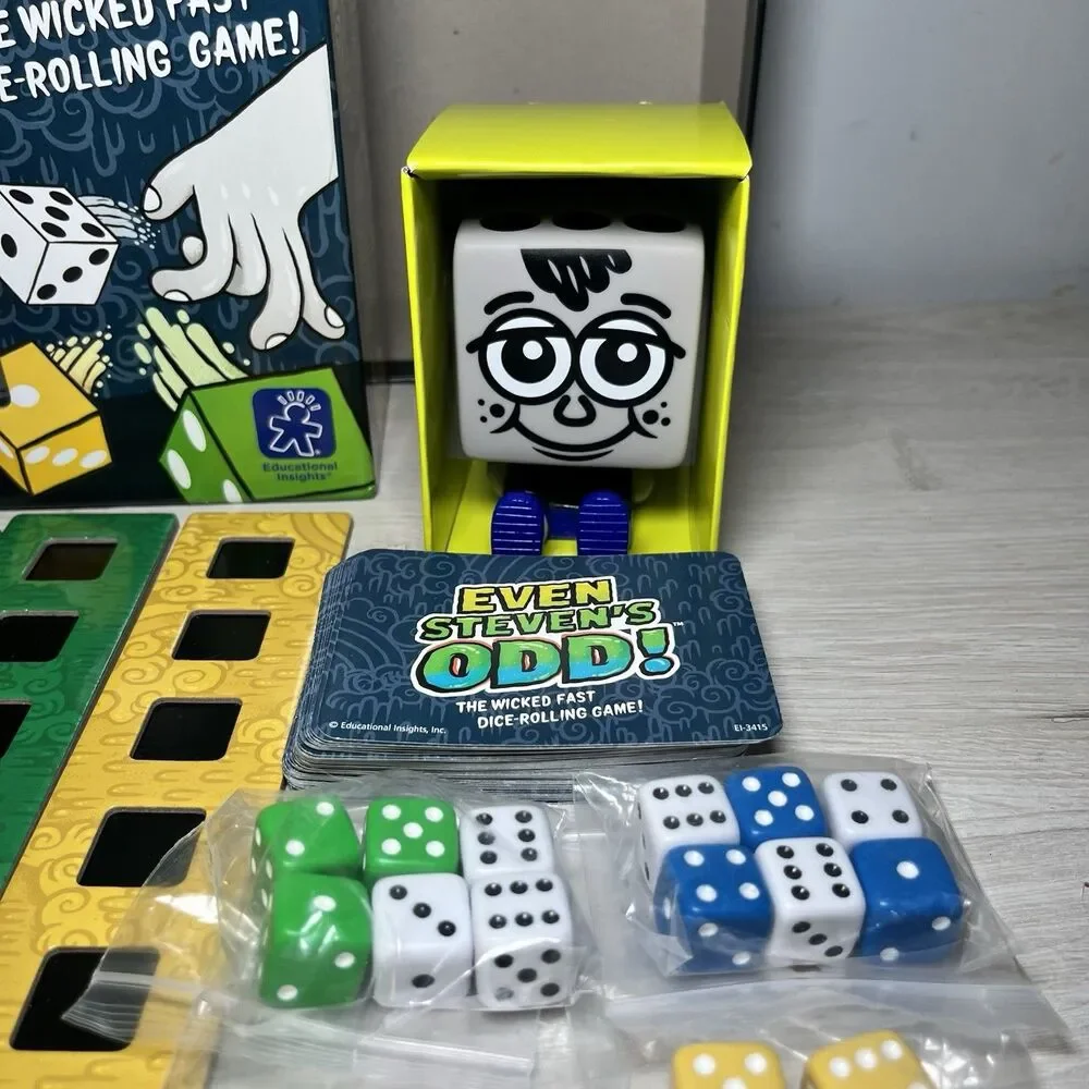 Even Steven's Odd Dice Game COMPLETE Educational Insights 2013 Family Friends